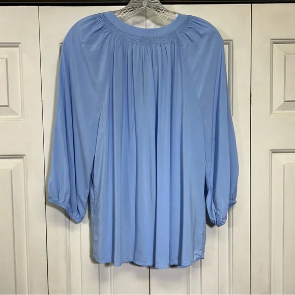 Crown and Ivy Blue Women's Top - Picture 2 of 4